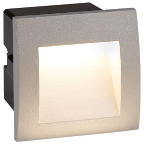 Ankle LED Recessed Outdoor Light - Grey Aluminium