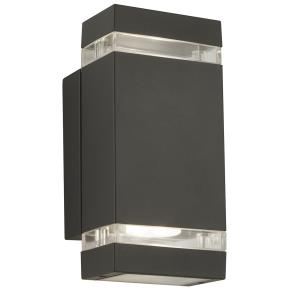 Sheffield LED Outdoor Wall Light -Grey, Clear Diffuser, IP44