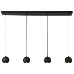 Eindhoven 4 Light Bar Ceiling Pendant - Black Metal