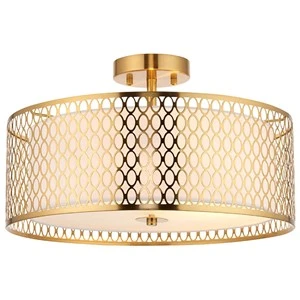 Endon 101568 Cordero 3 Light Flush Gold Effect Plate