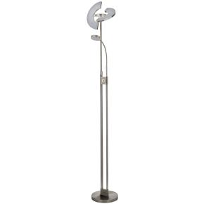 Gio LED Mother & Child Floor Lamp - Satin Nickel & Chrome