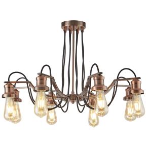 Olivia 8 Light Ceiling Light - Antique Copper