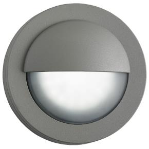 Bangor LED Outdoor Flush-Grey Aluminium & Polycarbonate IP44