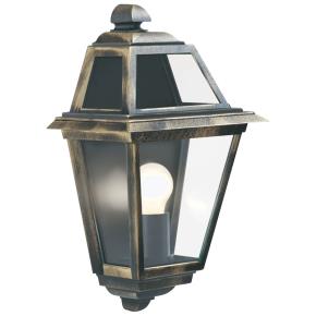 New Orleans Outdoor Wall Light - Black Gold, Glass, IP44