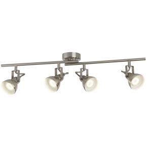 Focus 4 Light Industrial Spotlight Bar - Satin Silver