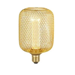 Searchlight 16002GO Gold Wire Mesh Effect Drum Lamp E27 3.5W 