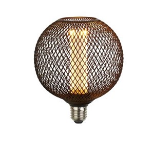 Searchlight 16003BK Black Wire Mesh Effect Globe Lamp E27 3.5W