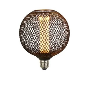 Searchlight 16003BK Black Wire Mesh Effect Globe Lamp E27 3.5W