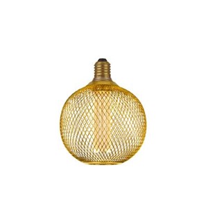 Searchlight 16003GO E27 Gold Wire Mesh Effect Globe Lamp E27 3.5W