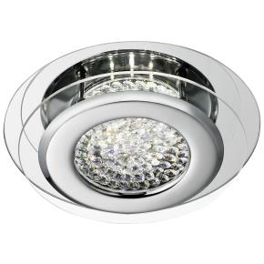 Searchlight  Vesta Ceiling Light LED Chrome & Clear Crystal 