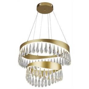 Jewel Led 2 Tier Ceiling Pendant - Gold & Crystal