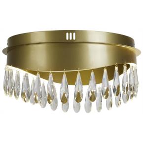 Jewel Led Flush Ceiling Light - Gold & Crystal