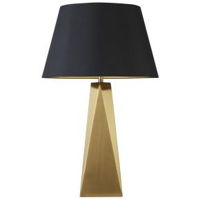 Maldon Table Lamp - Gold Metal Base & Black/Gold Shade