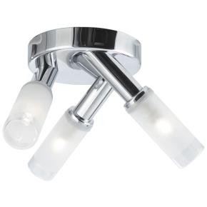 Bubble Bathroom 3 Light Ceiling - Chrome & Frosted Glass IP44