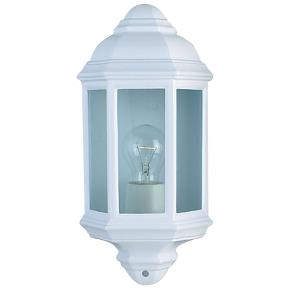 Maine Outdoor Wall Light - White Aluminium & Glass, IP44