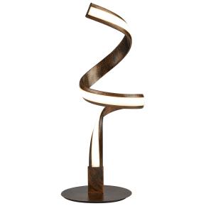 Ribbon LED Twist Table Lamp - Rustic Black/Gold Metal