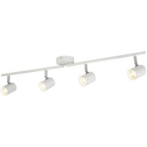 Rollo 4 Light Split Bar Spotlight - White Metal