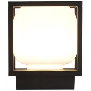 Athens LED Outdoor Light - Black with Opal Shade