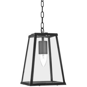 Voyager Ceiling Pendant - Black Metal & Glass | Searchlight Electric