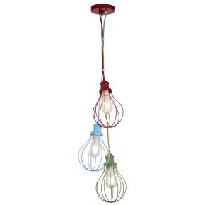 Novelty Balloon 3 Light Ceiling Pendant - Coloured Metal