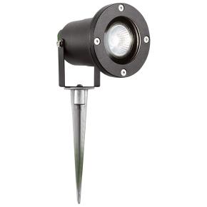 Spikey LED Outdoor Spotlight - Black, IP65