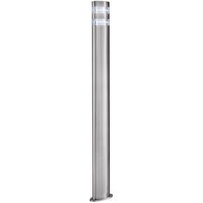 India 24Lt 900mm LED Outdoor Post - Satin Silver, IP44