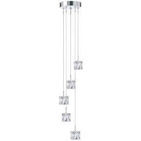 Ice Cube 5 Light  LED Multi-Drop Pendant