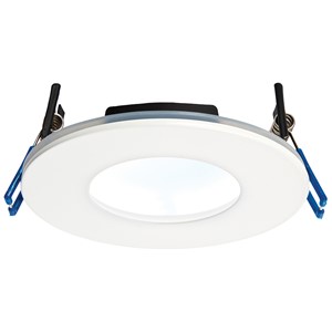 Saxby OrbitalPlus Downlight Matt White IP65 9 Watt Cool White