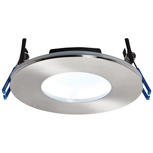 Saxby 69884 OrbitalPlus Downlight Satin Nikel IP65 9 Watt Cool White