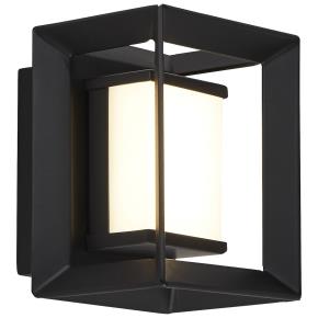 Chaplin LED Bathroom Wall Light- Black Metal & Acrylic IP44