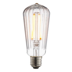Endon 80180 Ribb Pear Led Lamp 4W LED Warm White 