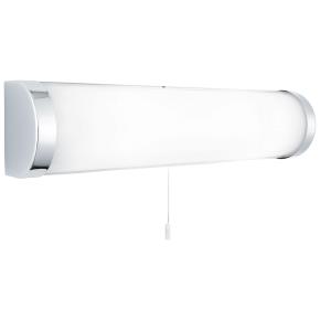 Poplar 2 Light Bathroom Wall Light - Chrome & Opal Glass, IP44