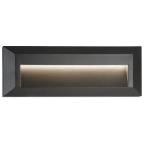 Ankle LED Outdoor Slot Wall Light - Dark Grey Aluminium