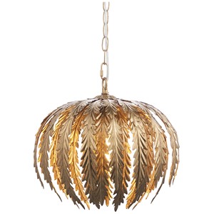 Endon 95035 Delphine Small Pendant Gold Leaf