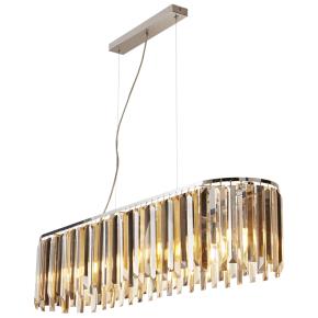 Clarissa 8 Light Ceiling Pendant - Chrome & Glass Prisms