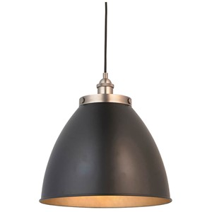 Endon 98749 Franklin Pendant  Black And Pewter 