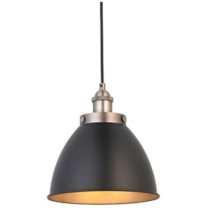 Endon 98750 Franklin Pendant E27 GLS Black
