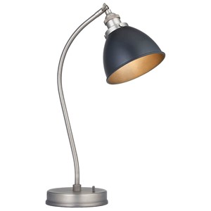Endon 98752 Franklin Table Lamp Black and Pewter