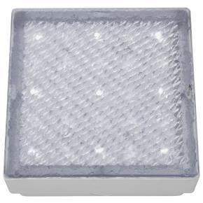 Walkover LED Recessed Small Square Walkover Clear & White