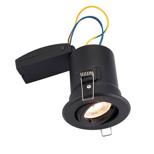 Saxby 99759 ShieldPlus Tilt Downlight Matt Black