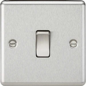 Knightsbridge CL2BC 10AX 1G 2-way Switch - Brushed Chrome