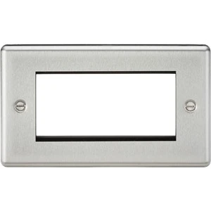 Knightsbridge CL4GBC 4G Modular Faceplate - Brushed Chrome