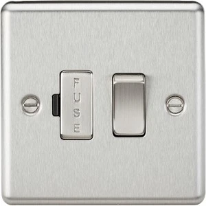  Knightsbridge CL63BC 13A Switched Fused Spur Unit - Brushed Chrome